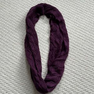 Ricki’s knit purple scarf